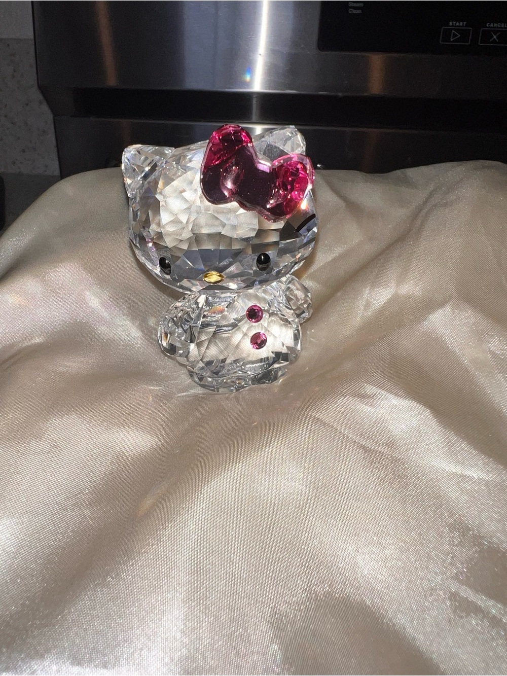 💎 RETIRED Swarovski Hello Kitty Figurine - Pink Bow Standard Classic ✨